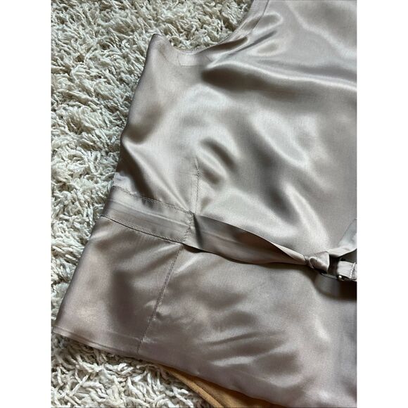 Ben Silver Wool Camel Waistcoat Vest Men's Suit Size 40R - Picture 11 of 12